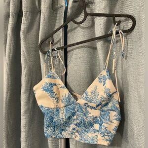 Urban Outfitters Blue Camisole Crop Top